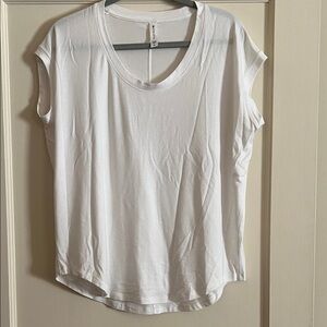 Athleta Women's White Cap Sleeve Top